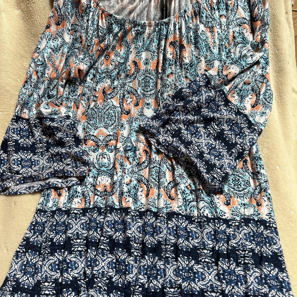 Chic Boho Patterned Women's Blouse